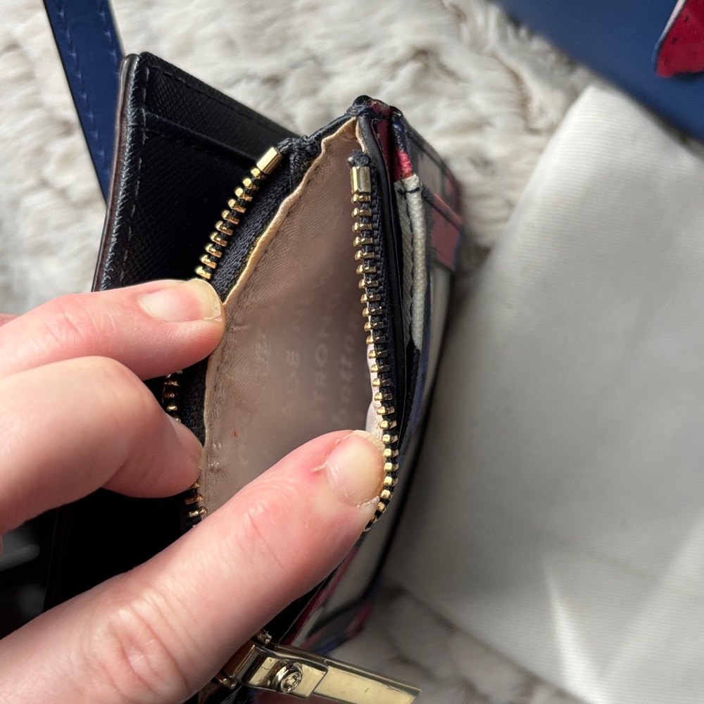 KATE SPADE Linzi Maple Court Blue Hyacinth Satchel; Caitlin St. Adalyn Wallet - Picture 13 of 16